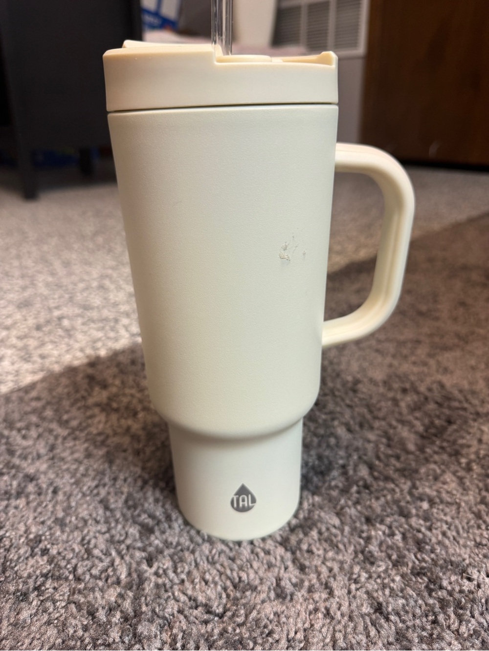 Amazon Cream Insulated Travel Mug with Handle